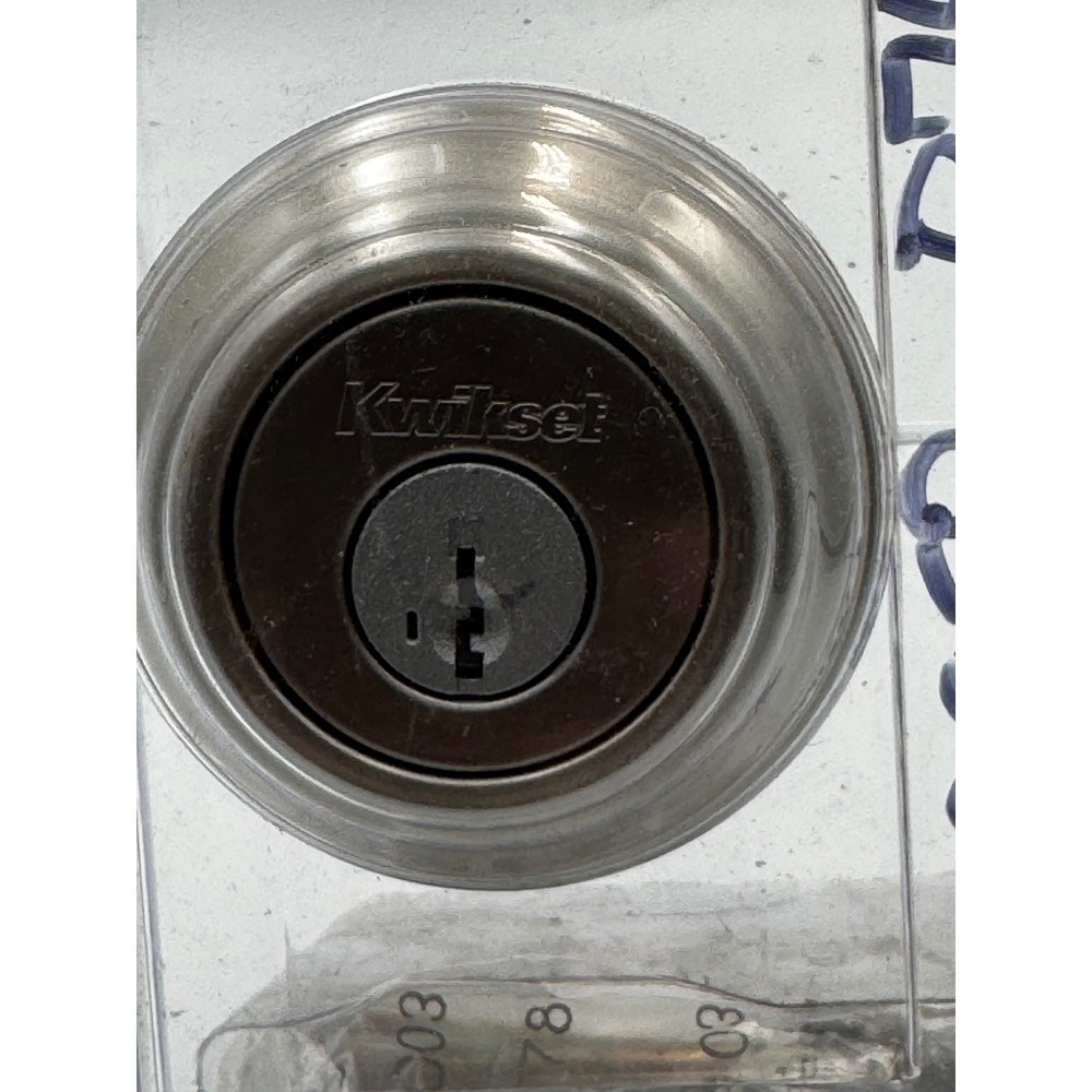 Kwikset Single Cylinder Deadbolt Satin Nickel SmartKey Securit 99850-074 No box